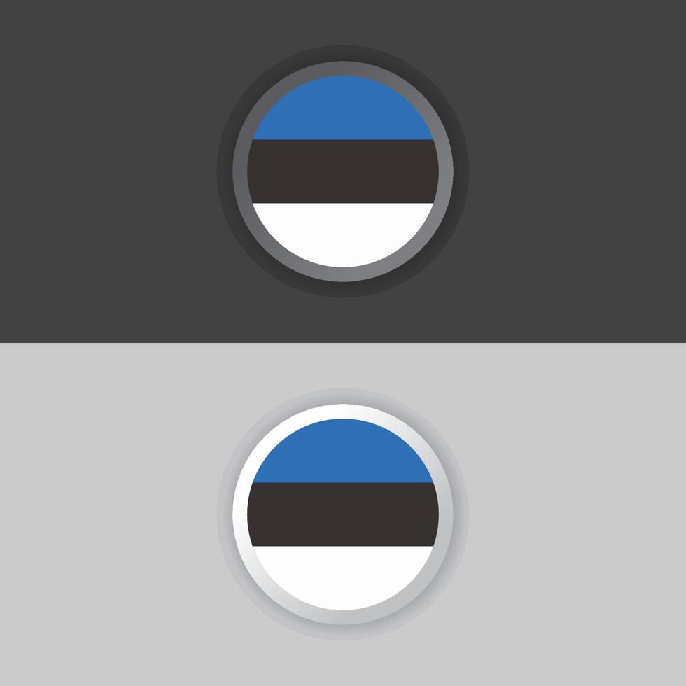 illustratie van Estland vlag sjabloon vector