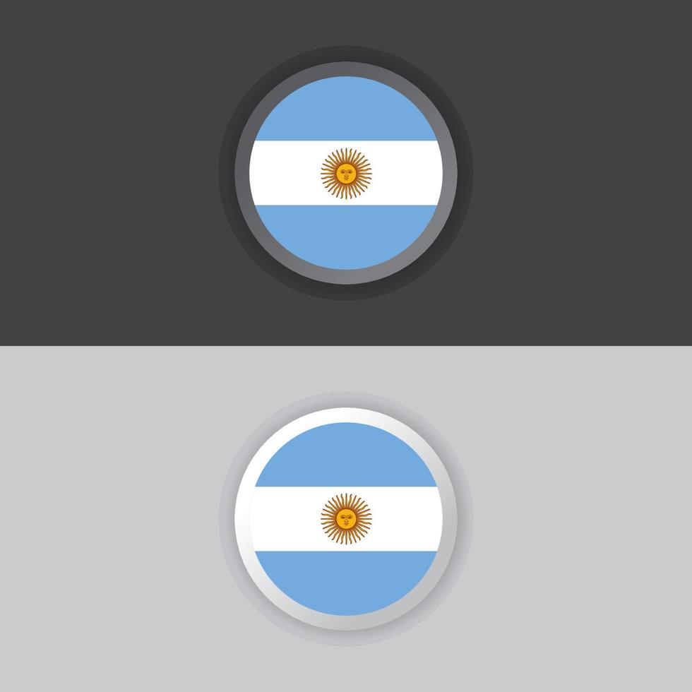 illustratie van Argentinië vlag sjabloon vector