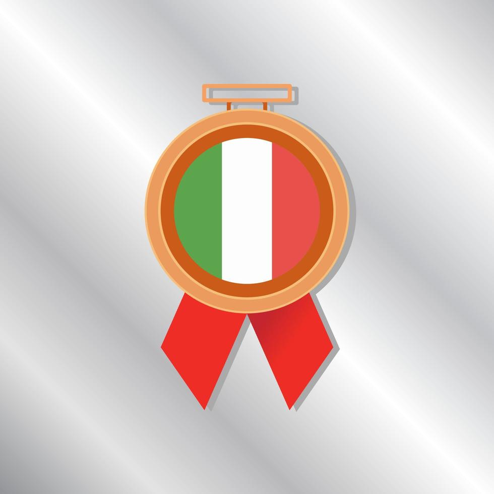 illustratie van Italië vlag sjabloon vector