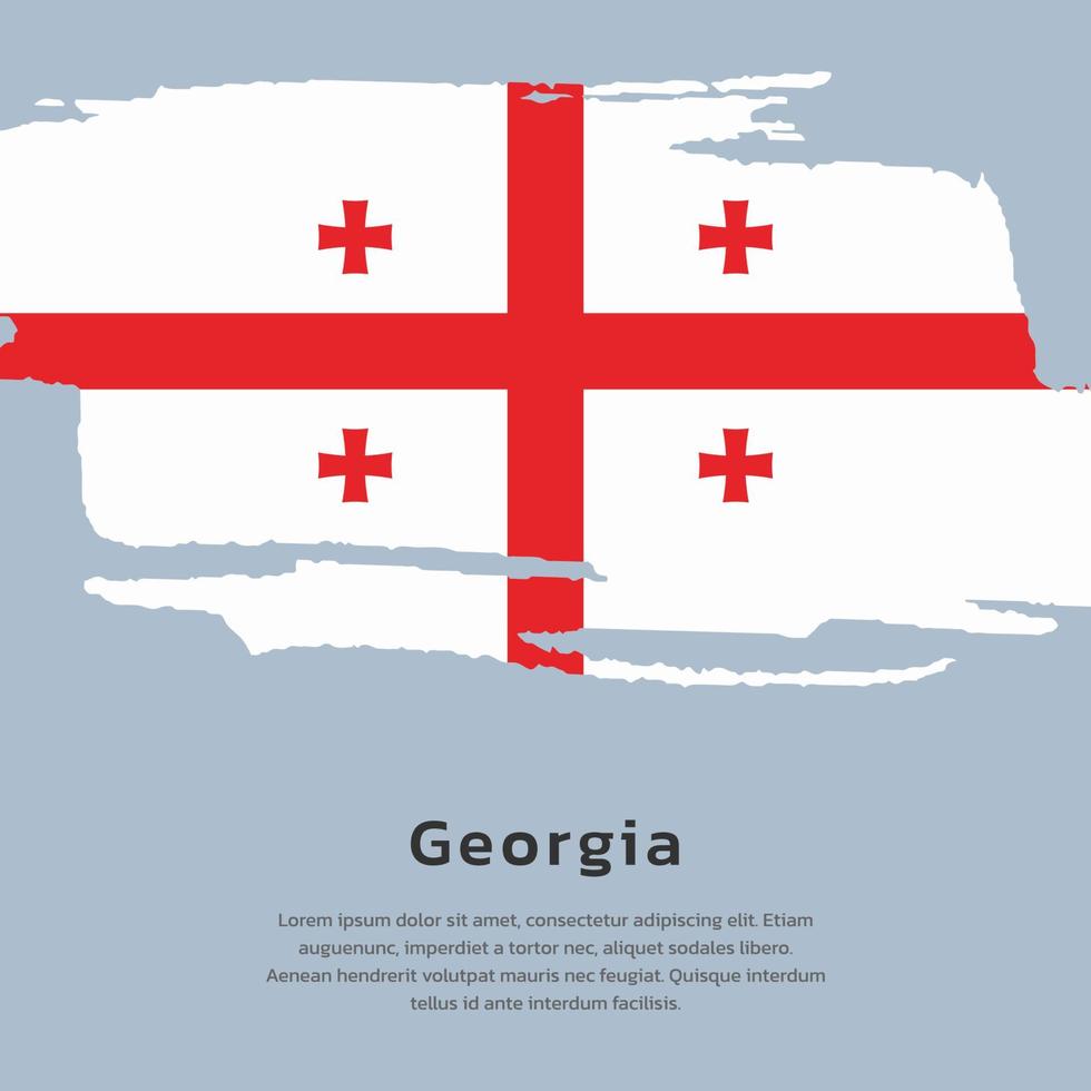 illustratie van Georgië vlag sjabloon vector