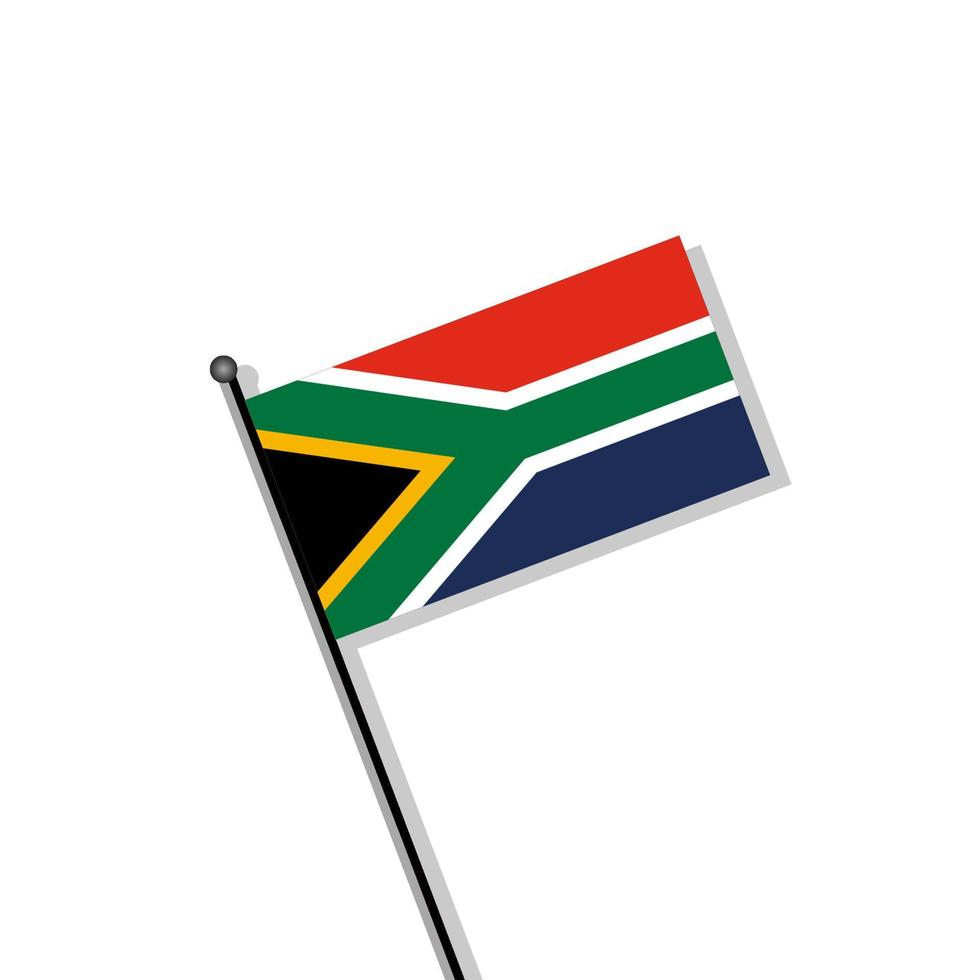 illustratie van zuiden Afrika vlag sjabloon vector