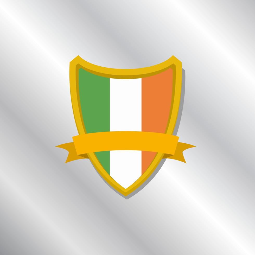 illustratie van Ierland vlag sjabloon vector