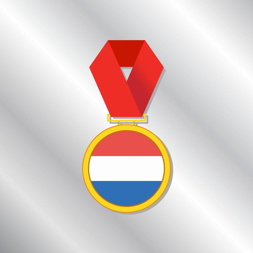 illustratie van Luxemburg vlag sjabloon vector