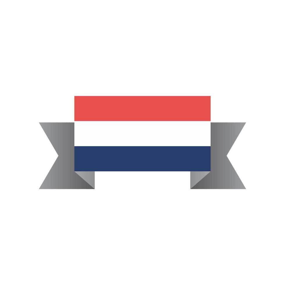 illustratie van Nederland vlag sjabloon vector