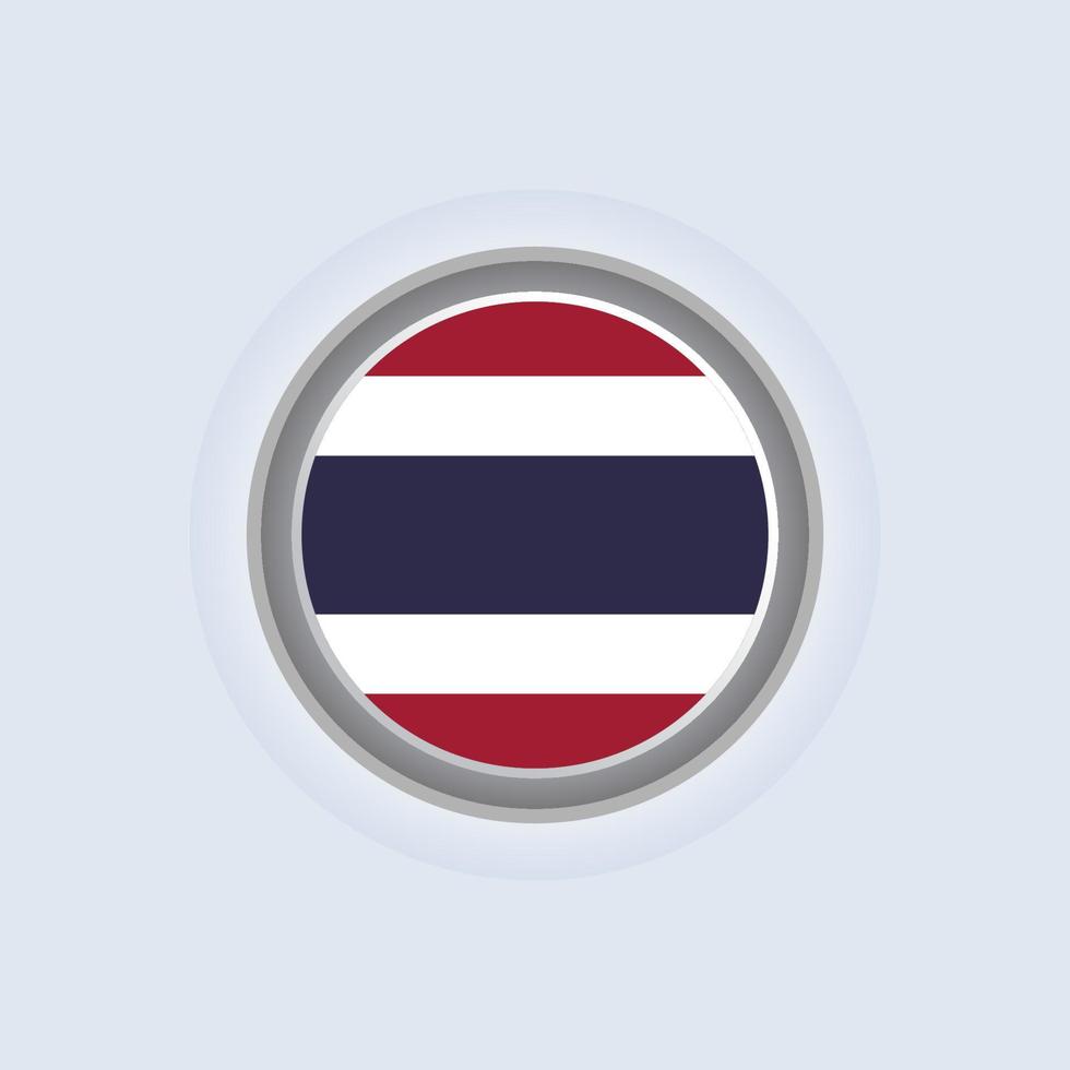 illustratie van Thailand vlag sjabloon vector