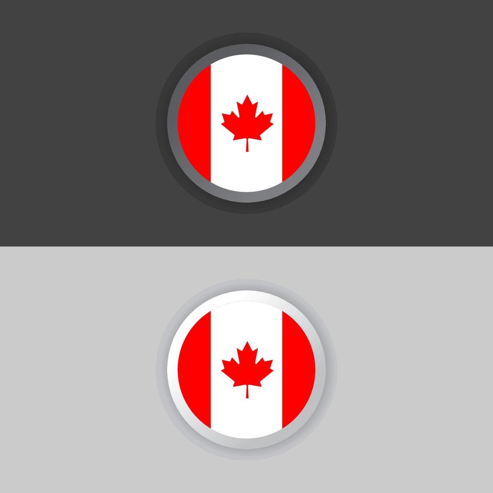 illustratie van Canada vlag sjabloon vector