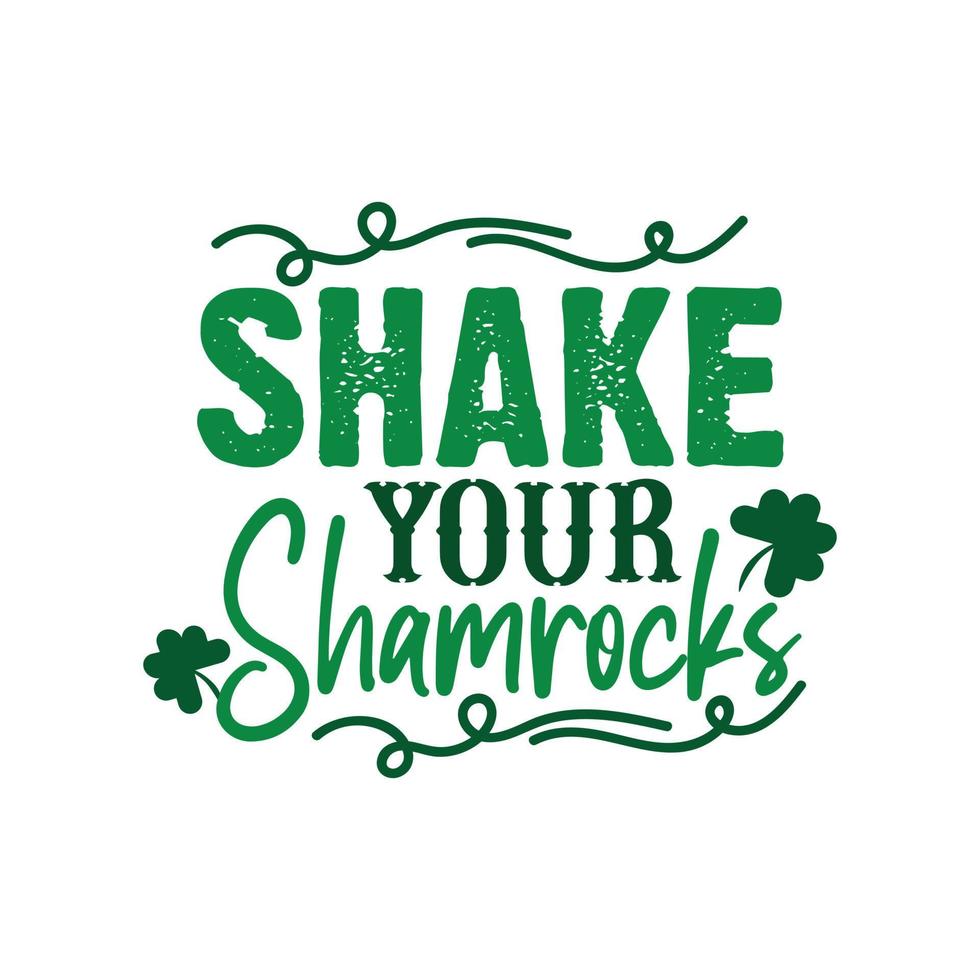 st. Patrick dag citaten en belettering vector t-shirt ontwerp