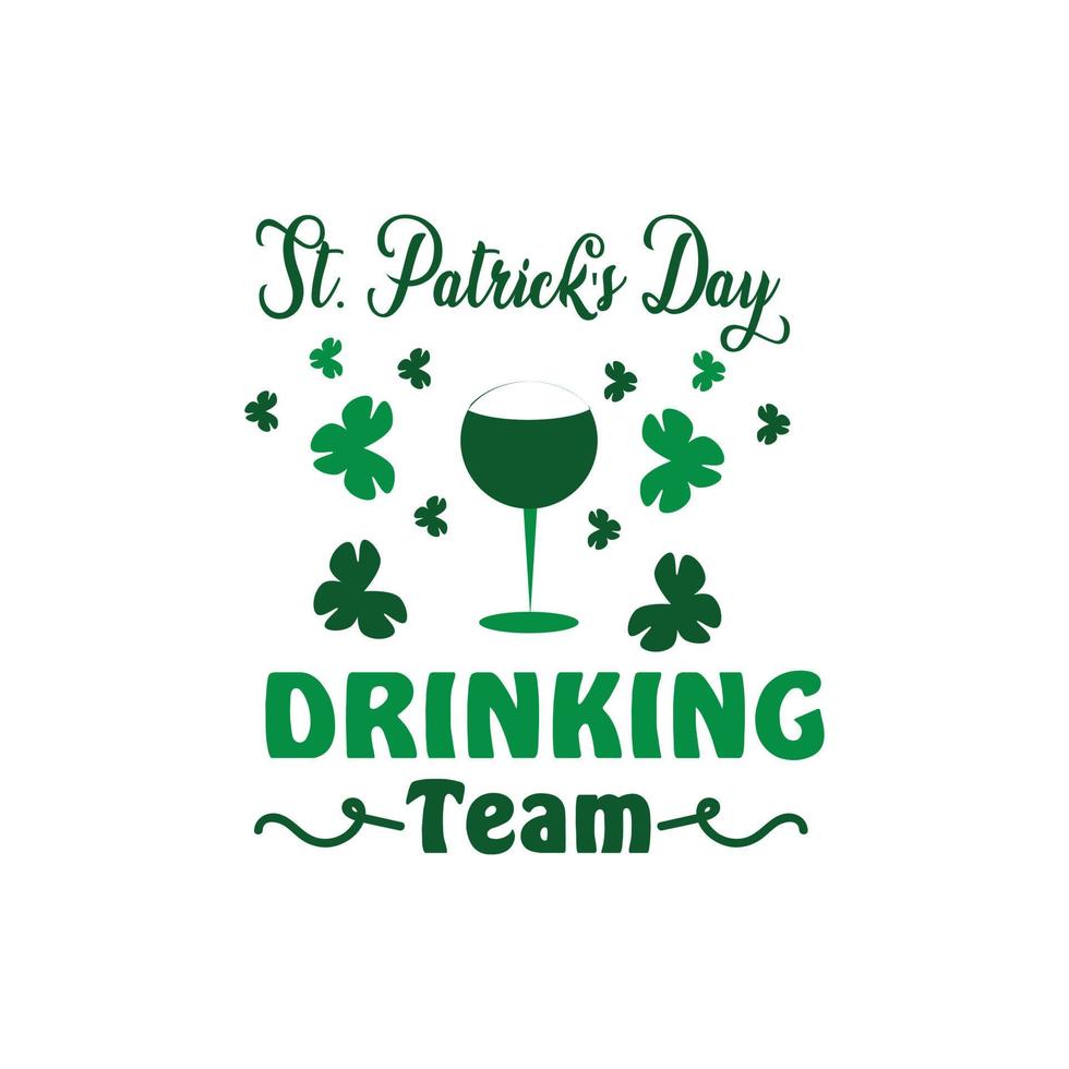 st. Patrick dag citaten en belettering vector t-shirt ontwerp