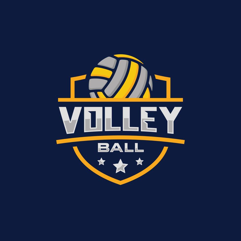 volleybal team embleem logo ontwerp vectorillustratie vector