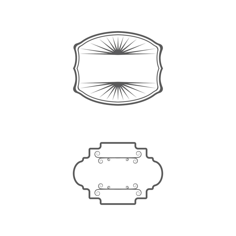 wijnoogst kader icoon sjabloon vector