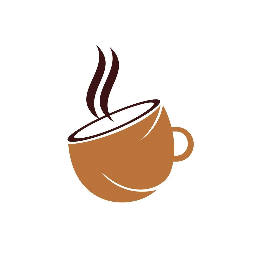 koffie cafe vector logo ontwerp. uniek koffie kop icoon logo sjabloon.