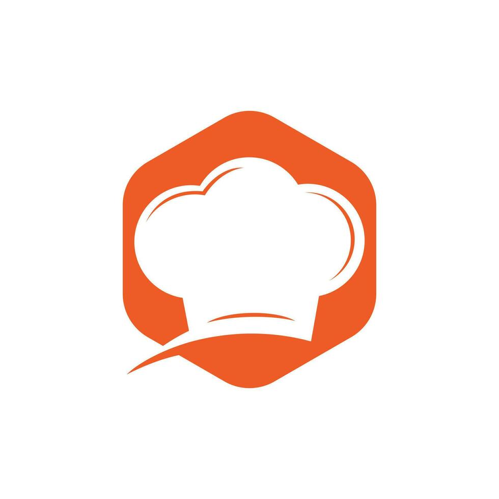 chef logo ontwerp. koken hoed icoon. vector symbool voor menu restaurant cafe bistro.