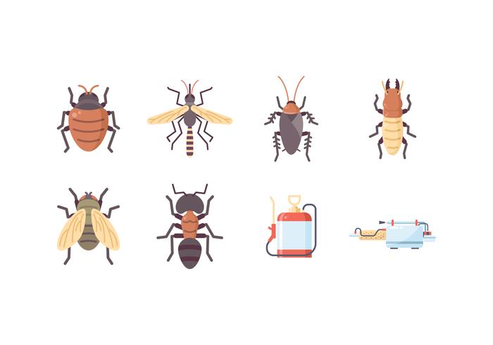 Gratis Pest Control Icons vector