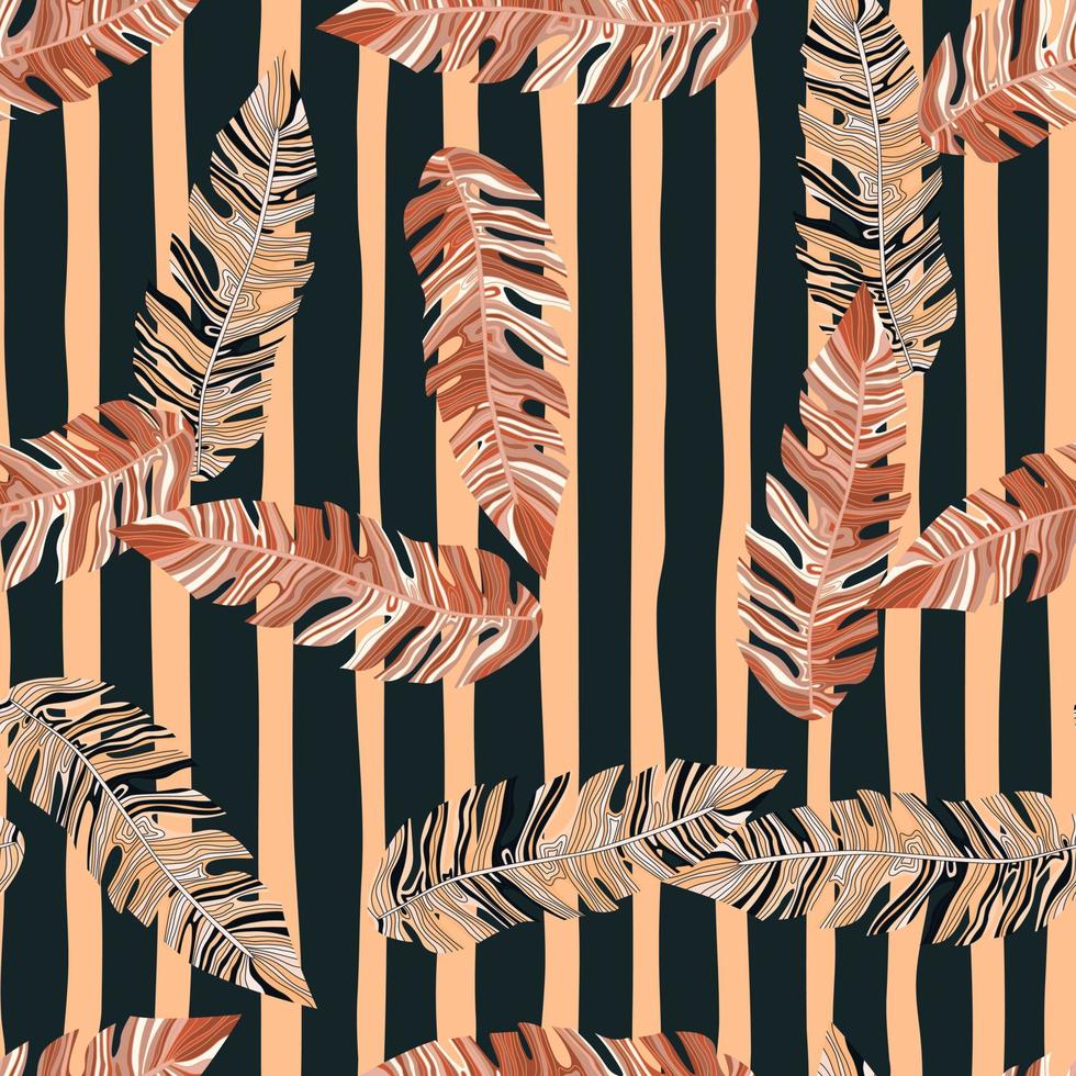 grafisch exotisch fabriek gebladerte naadloos patroon. tropisch patroon, palm bladeren naadloos bloemen achtergrond. blad behang. vector