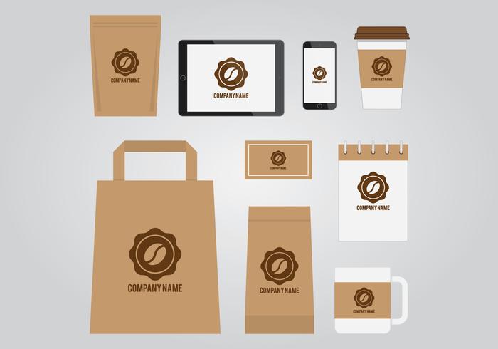 Koffie Branding Template vector