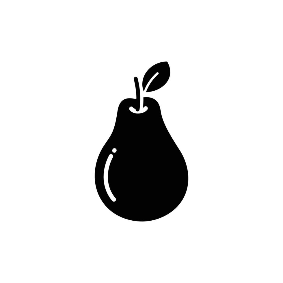 Peer fruit icoon ontwerp vector