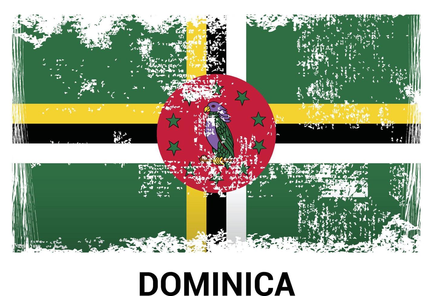 dominica falg ontwerp vector