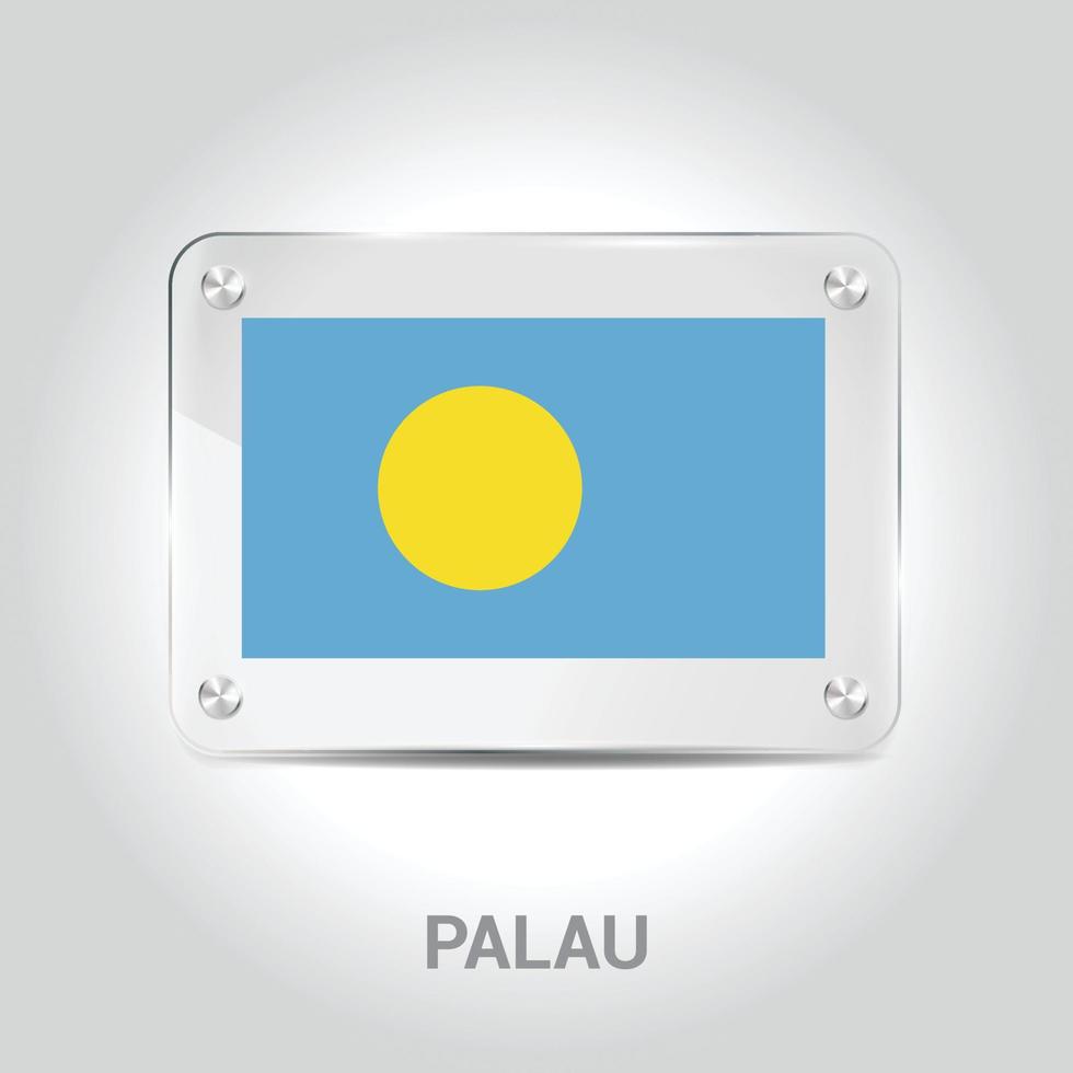 Palau vlaggen ontwerp vector