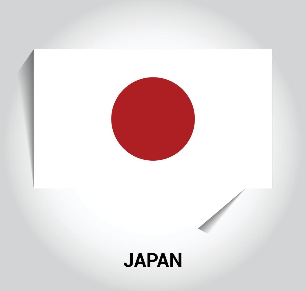 Japan vlag ontwerp vector