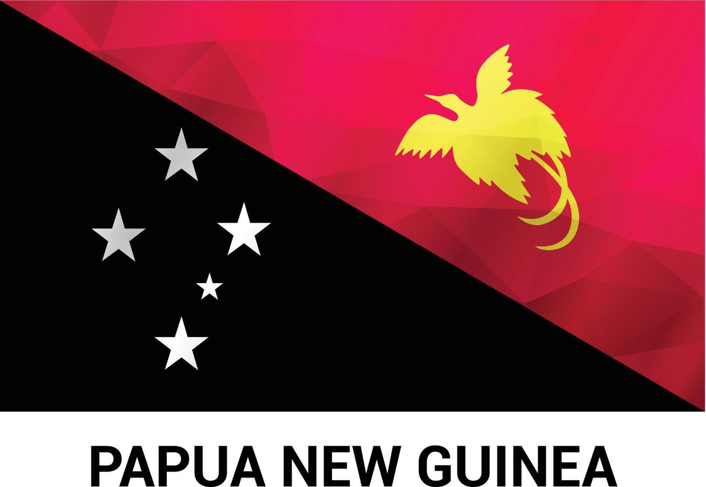 Papoea nieuw Guinea vlaggen ontwerp vector
