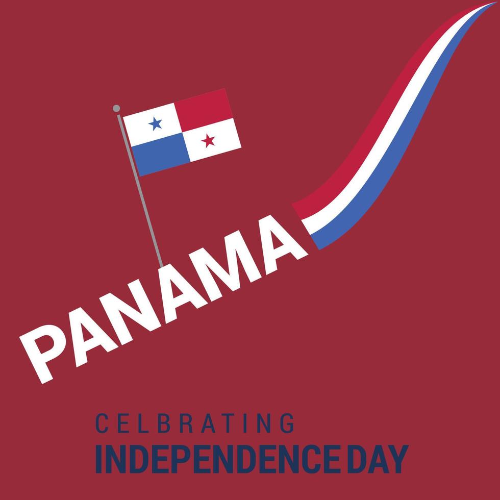 Panama onafhankelijkheid dag ontwerp vector