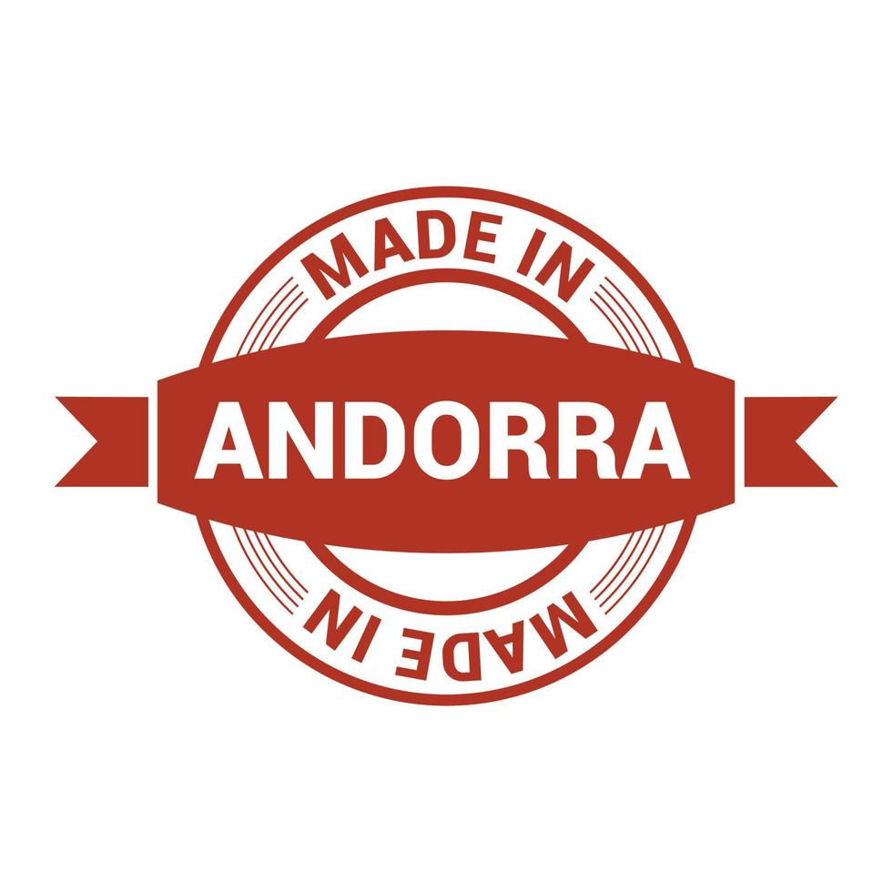 Andorra postzegel ontwerp vector