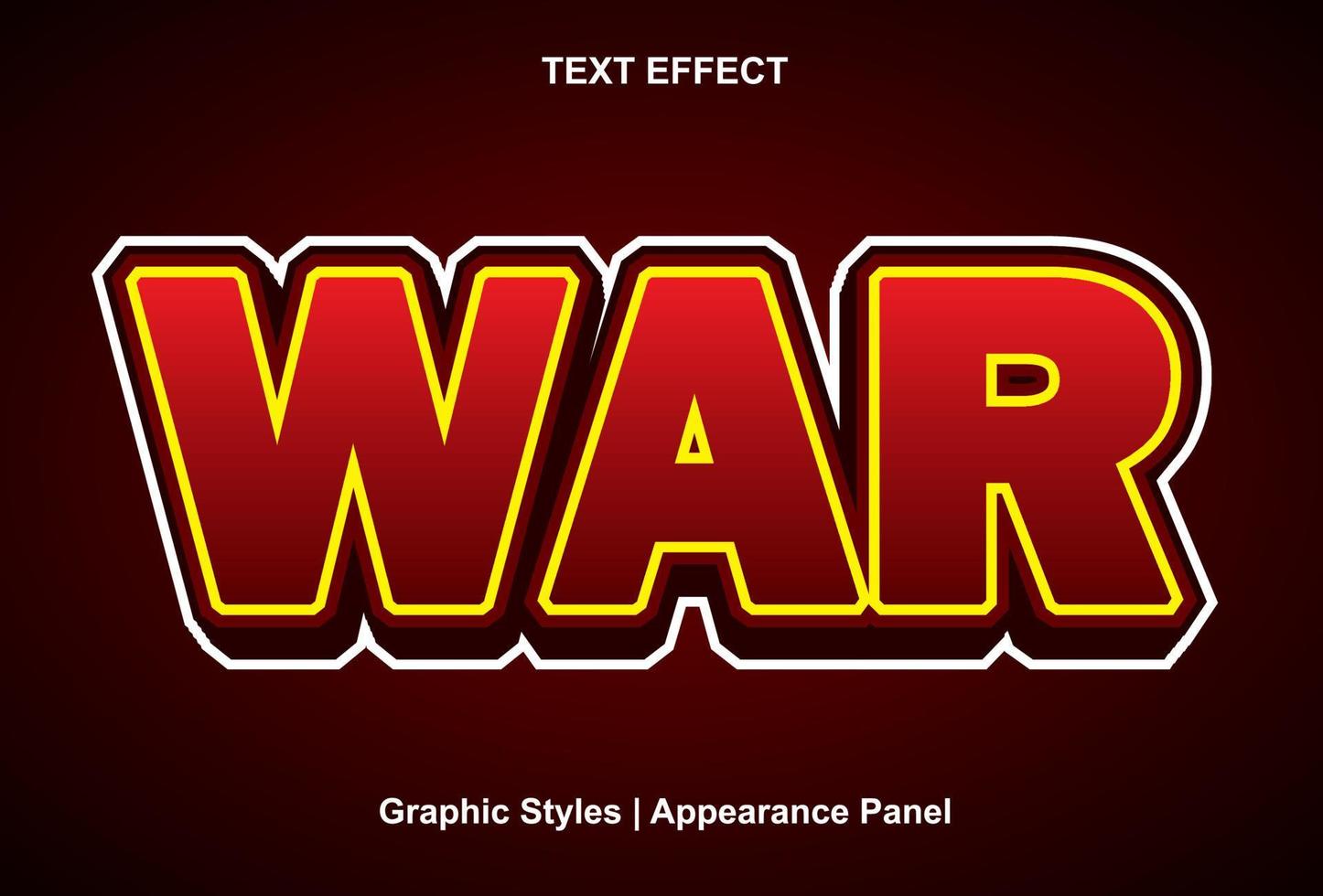 oorlog tekst effect met grafisch stijl en editable.war tekst effect met grafisch stijl en bewerkbaar. vector