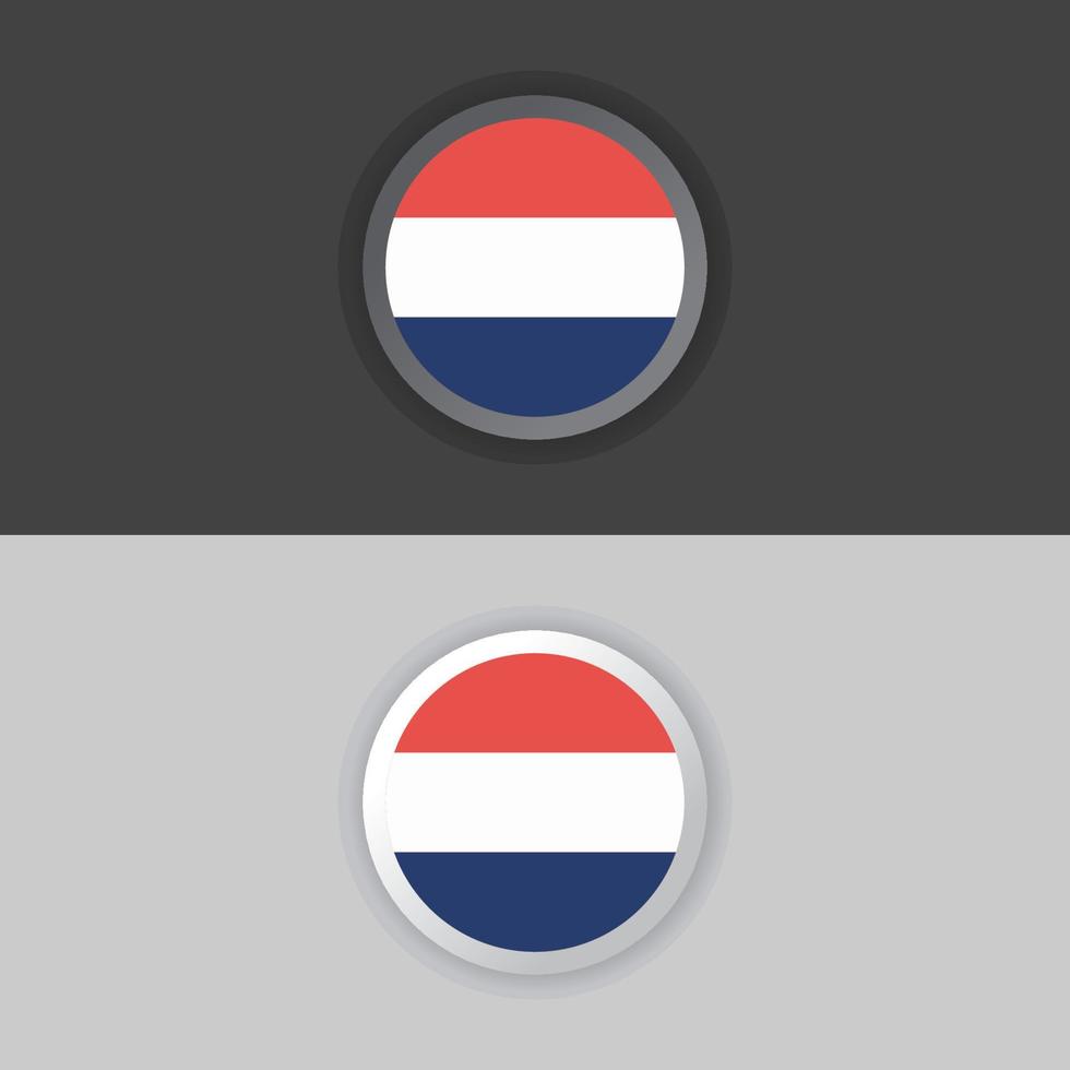 illustratie van Nederland vlag sjabloon vector