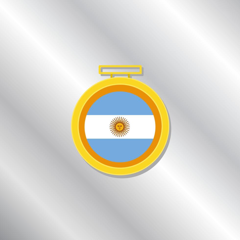 illustratie van Argentinië vlag sjabloon vector