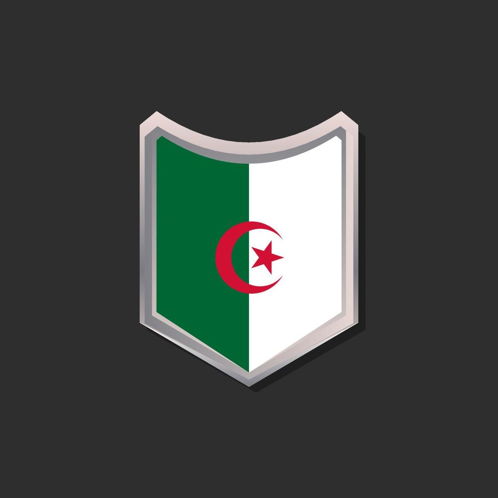 illustratie van Algerije vlag sjabloon vector