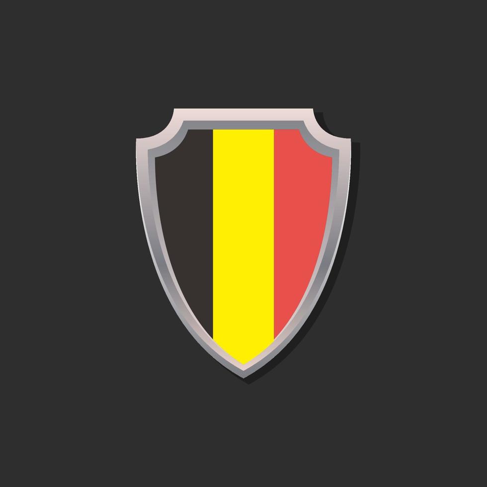 illustratie van belgie vlag sjabloon vector