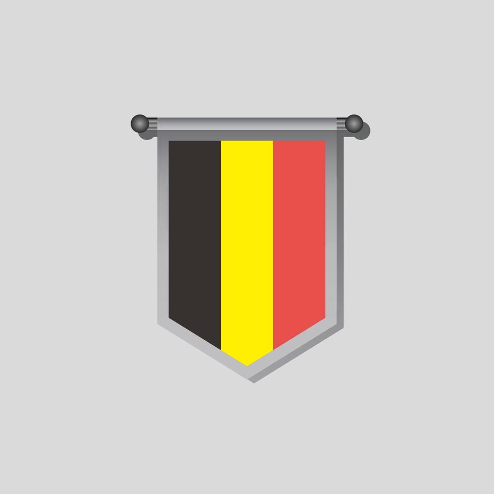 illustratie van belgie vlag sjabloon vector