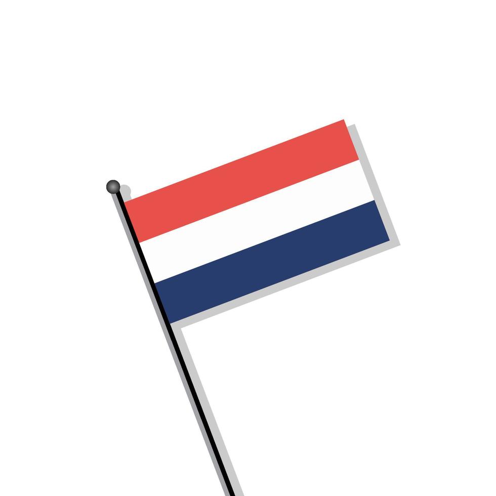 illustratie van Nederland vlag sjabloon vector