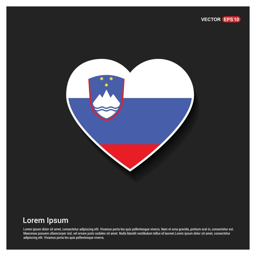 slovenië vlag ontwerp vector