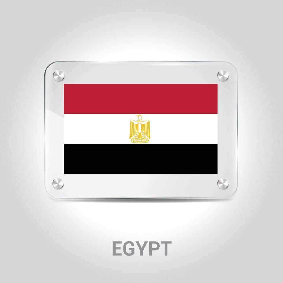 Egypte vlag ontwerp vector