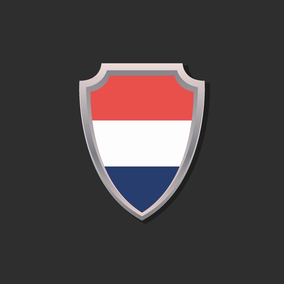 illustratie van Nederland vlag sjabloon vector