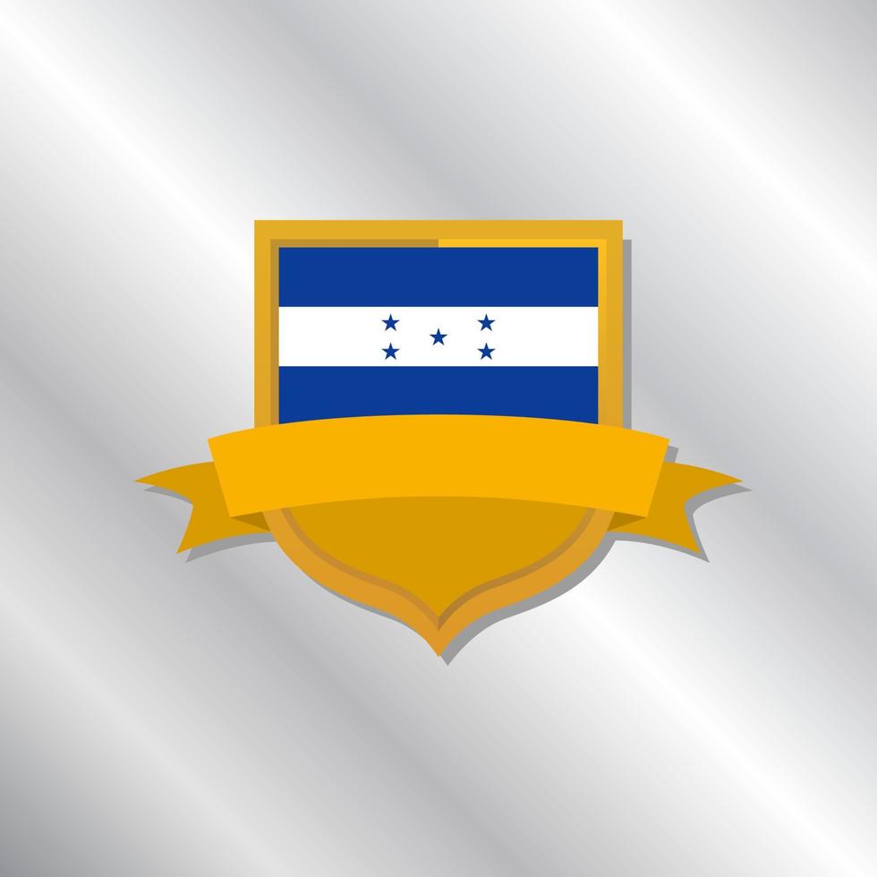 illustratie van Honduras vlag sjabloon vector