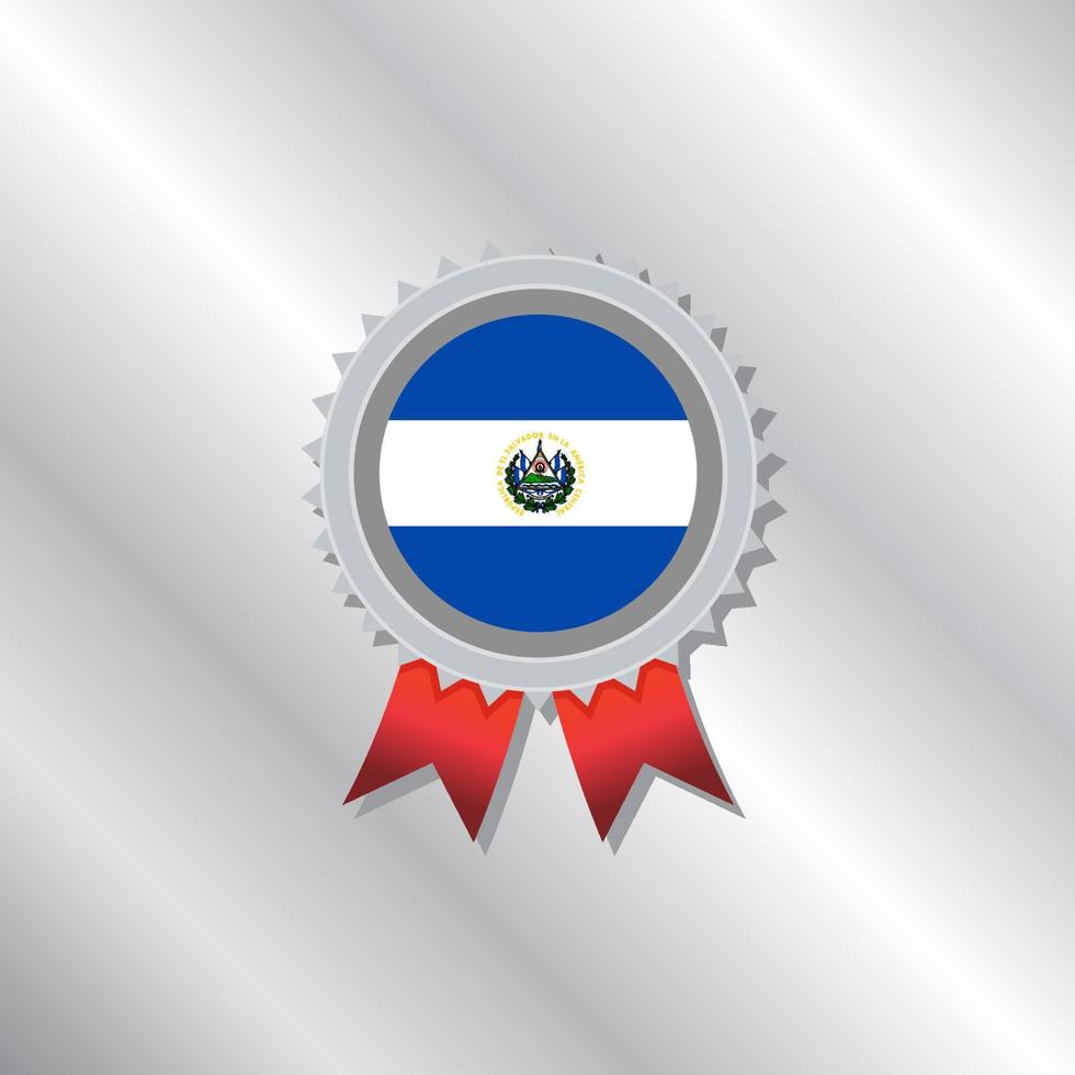 illustratie van el Salvador vlag sjabloon vector