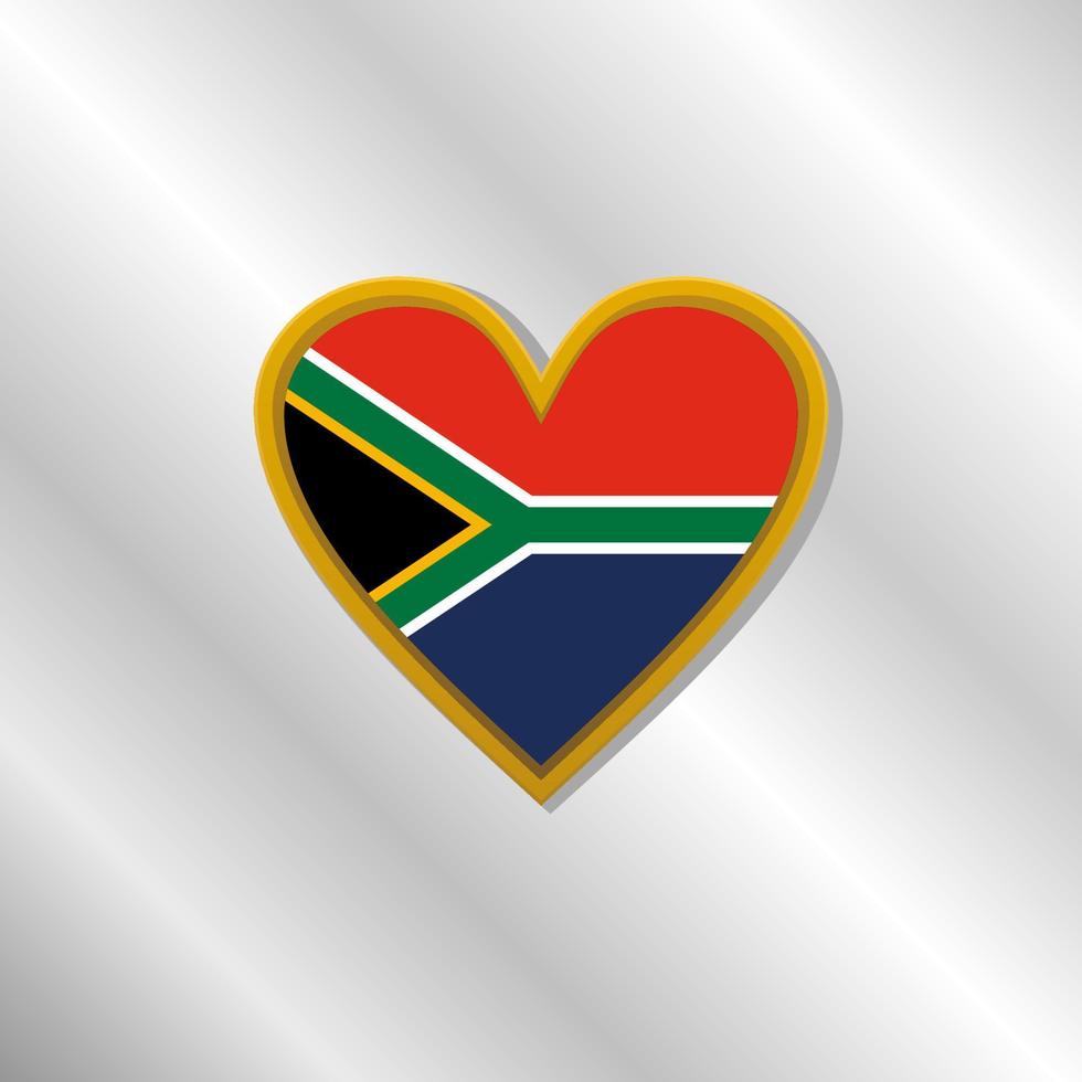 illustratie van zuiden Afrika vlag sjabloon vector