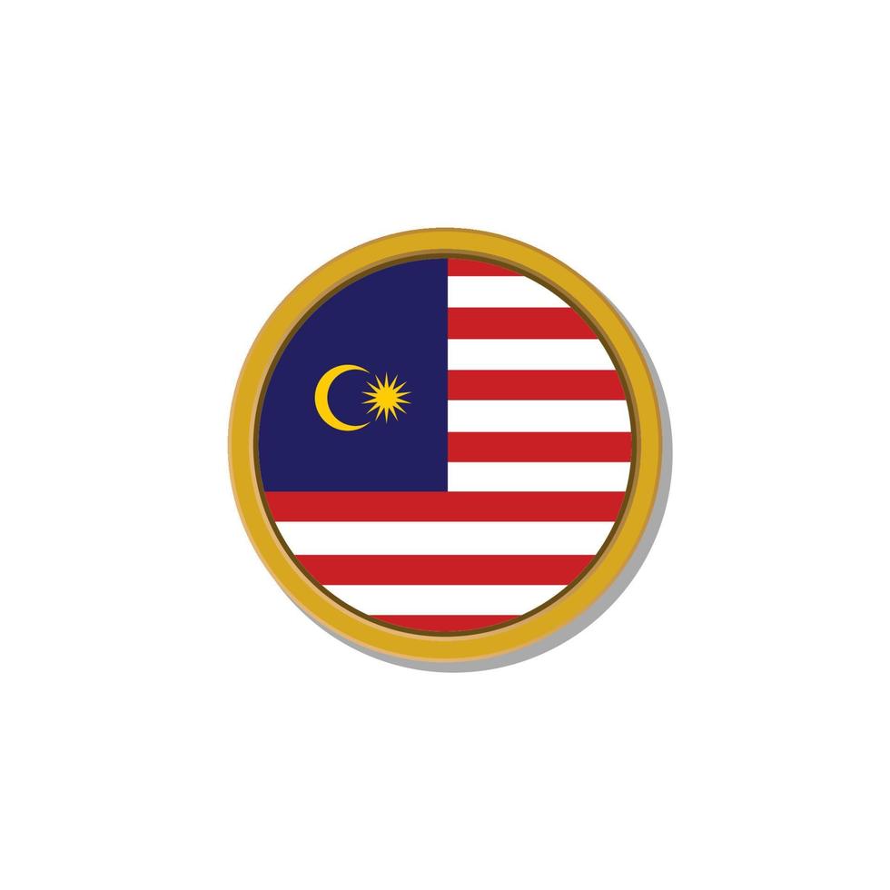 illustratie van Maleisië vlag sjabloon vector
