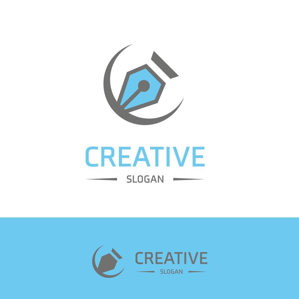 bedrijf logo en typografie met elegent ontwerp vector