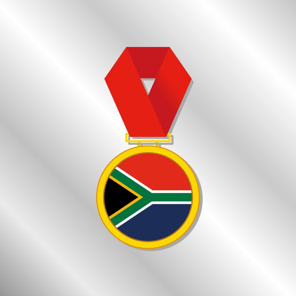 illustratie van zuiden Afrika vlag sjabloon vector