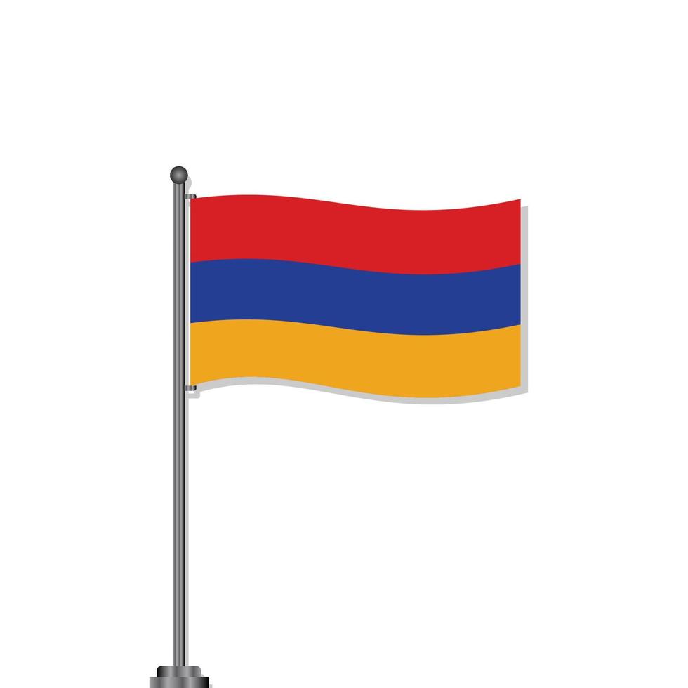 illustratie van Armenië vlag sjabloon vector