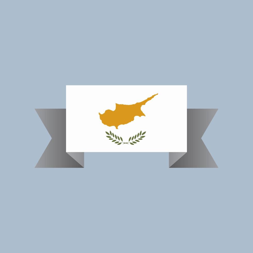 illustratie van Cyprus vlag sjabloon vector