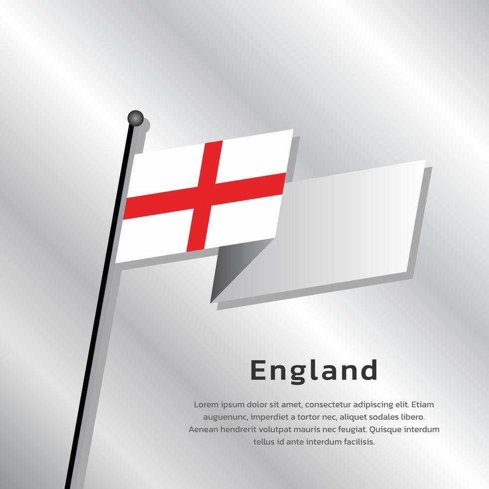 illustratie van Engeland vlag sjabloon vector