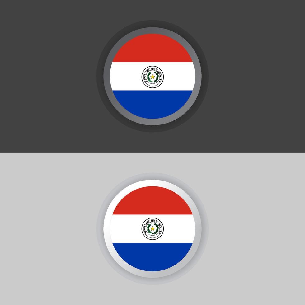 illustratie van Paraguay vlag sjabloon vector