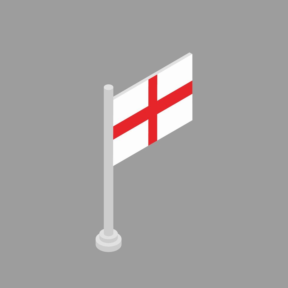 illustratie van Engeland vlag sjabloon vector