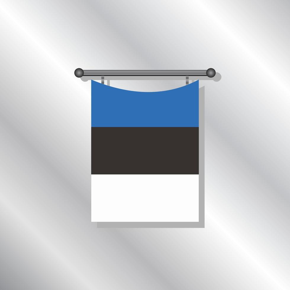 illustratie van Estland vlag sjabloon vector