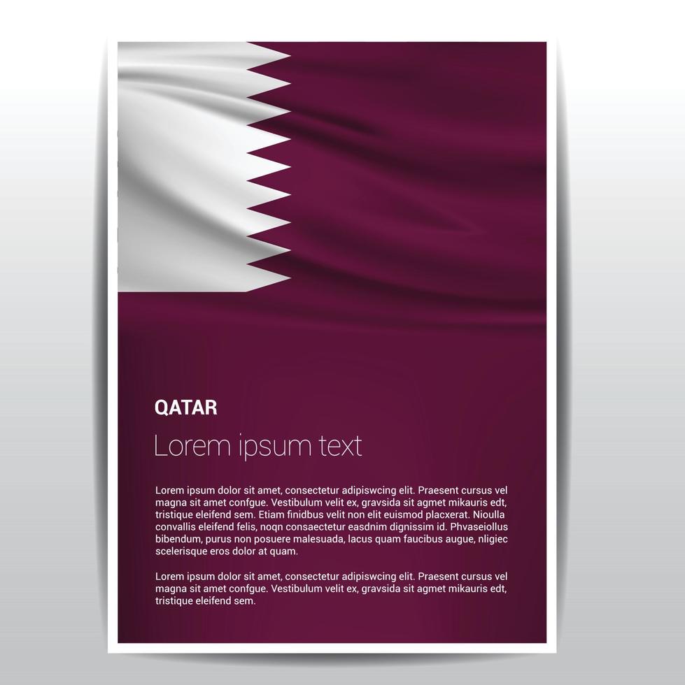 qatar vlag ontwerp vector