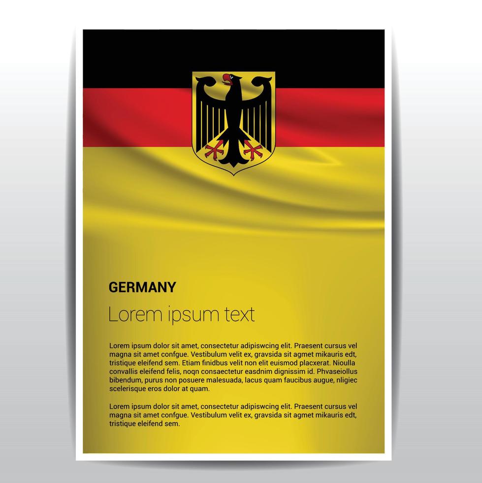 Duitsland onafhankelijkheid dag ontwerp vector